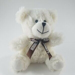 Hershey's WHITE TEDDY BEAR 8" Plush Galerie Stuffed Animal Plushie Valentines